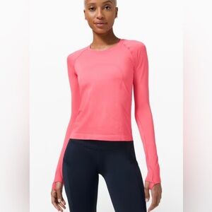 Lululemon Athletica Swifty Tech Long Sleeve Top Size 6 Green NWOT